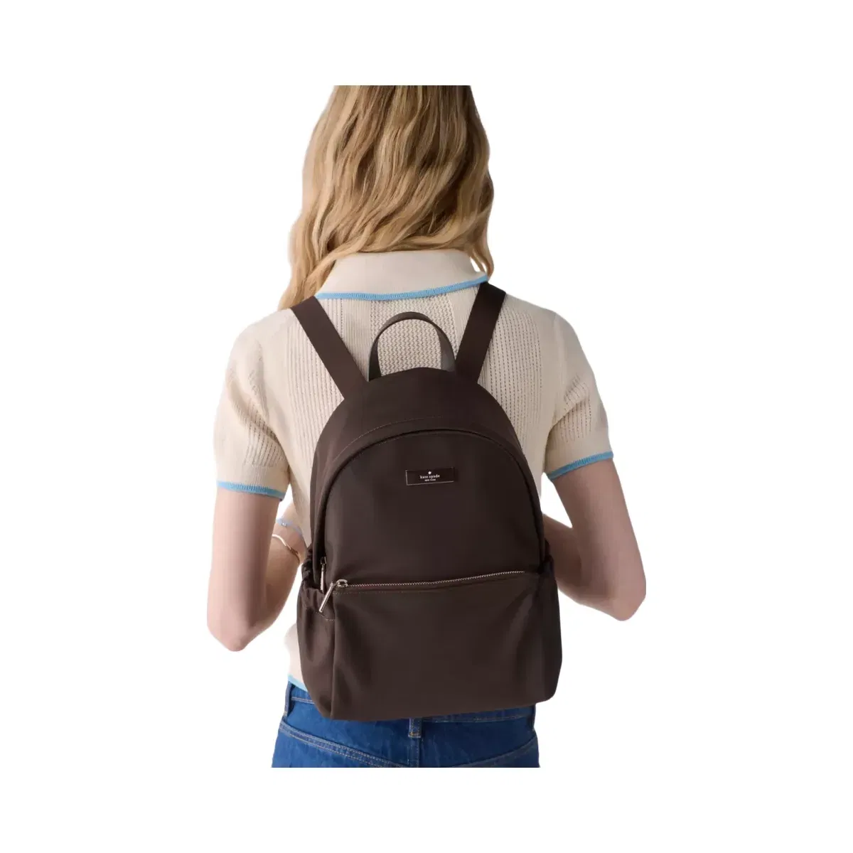 Kate Spade Carter Nylon Dome Backpack Hot Fudge