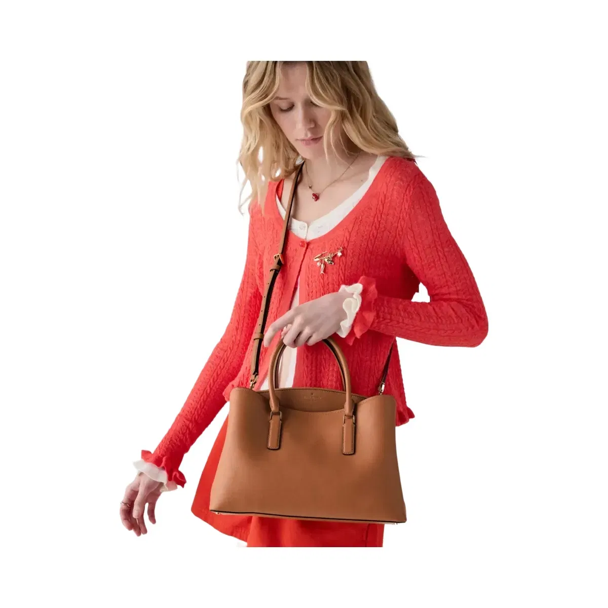 Kate Spade Thompson Street Satchel Bag Warm Gingerbread