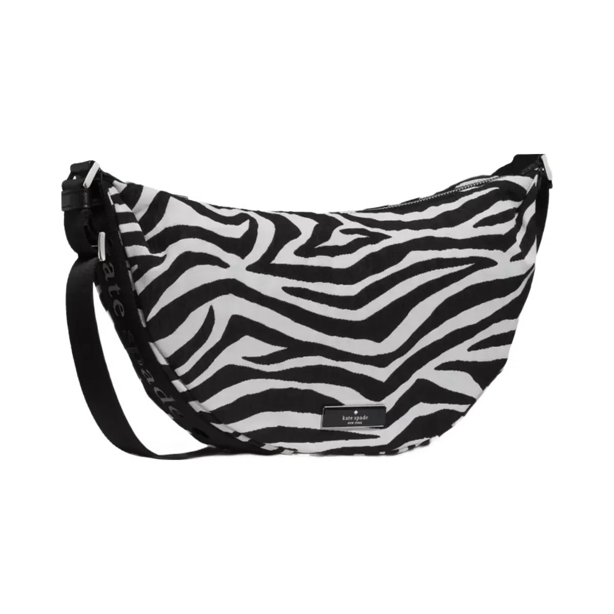 Kate Spade Carter Zebra Sling Crossbody Bag Black Multi