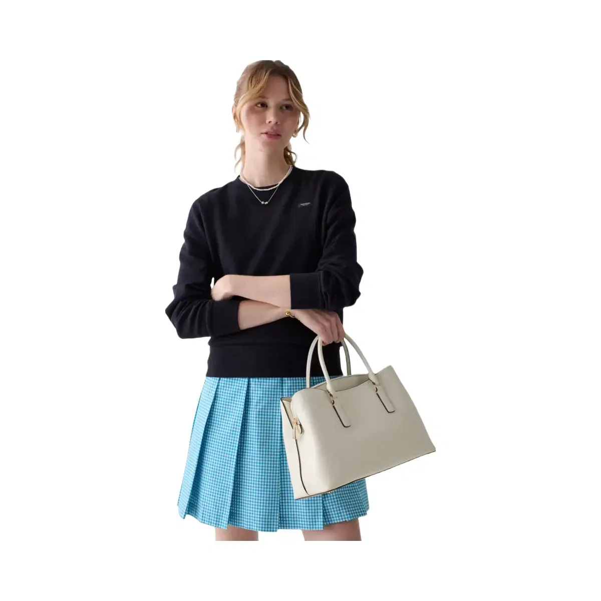 Kate Spade Thompson Street Satchel Bag Cashew Milk