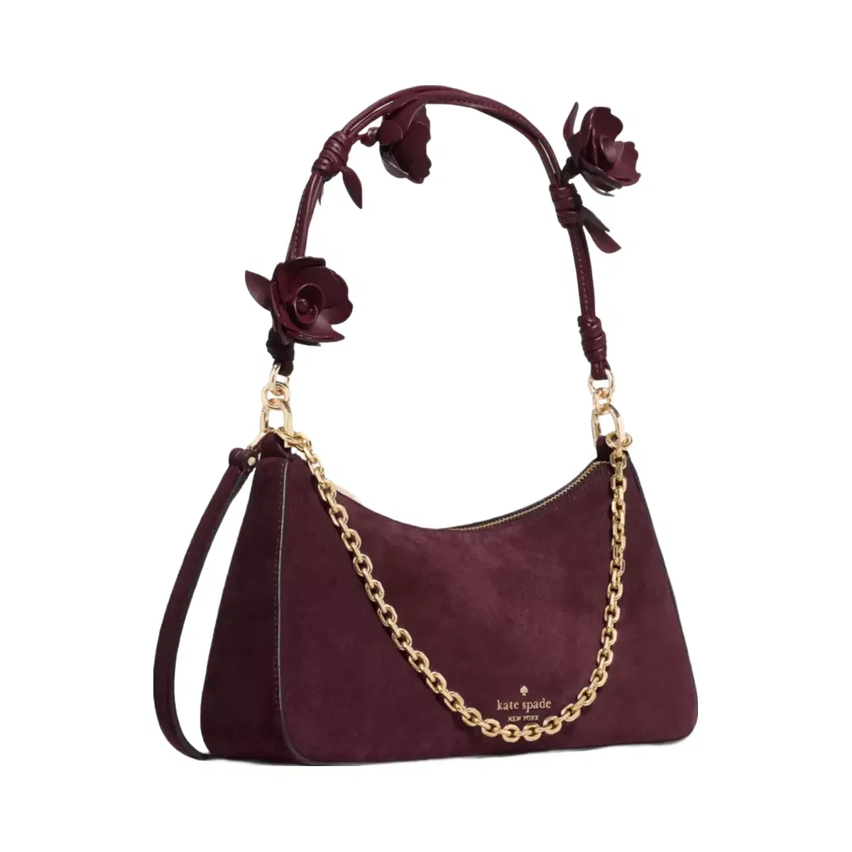 Kate Spade Margot Floral Handle Shoulder Bag Grenache