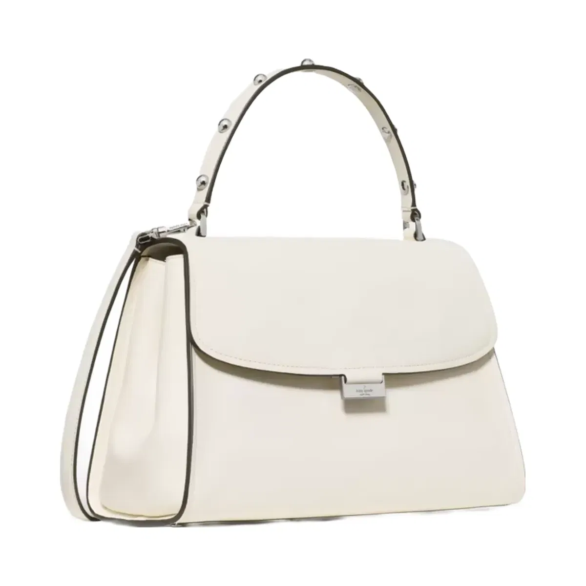 Kate Spade Riley Studded Top Handle Bag Meringue