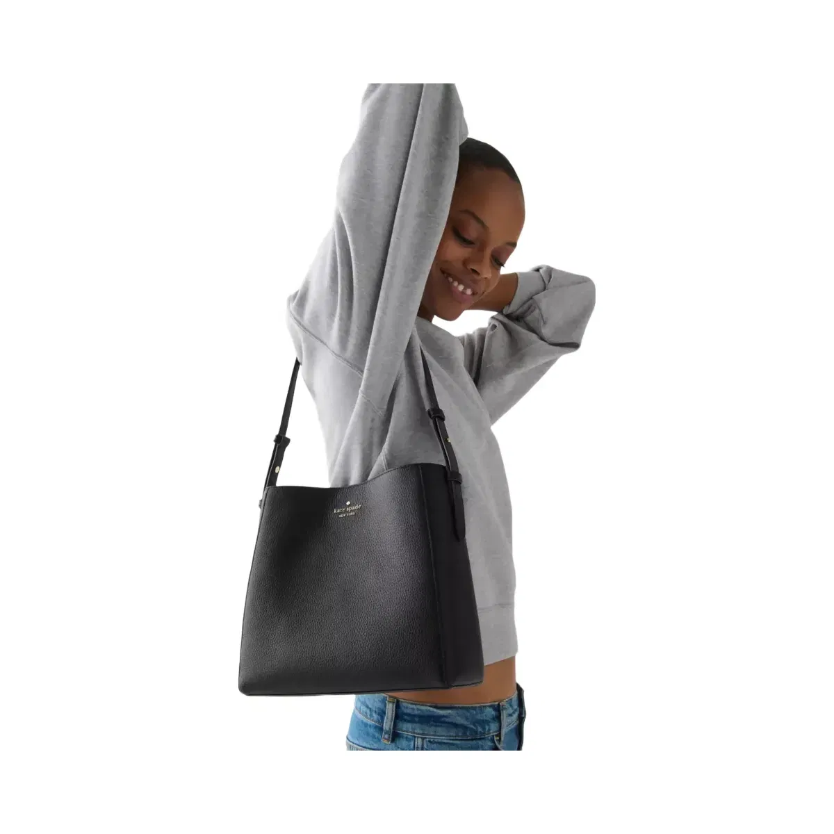 Kate Spade Juliette Medium Bucket Bag Black