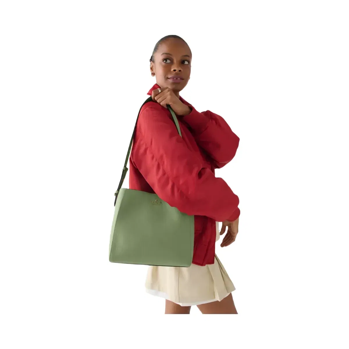 Kate Spade Juliette Medium Bucket Bag Cedar Stand