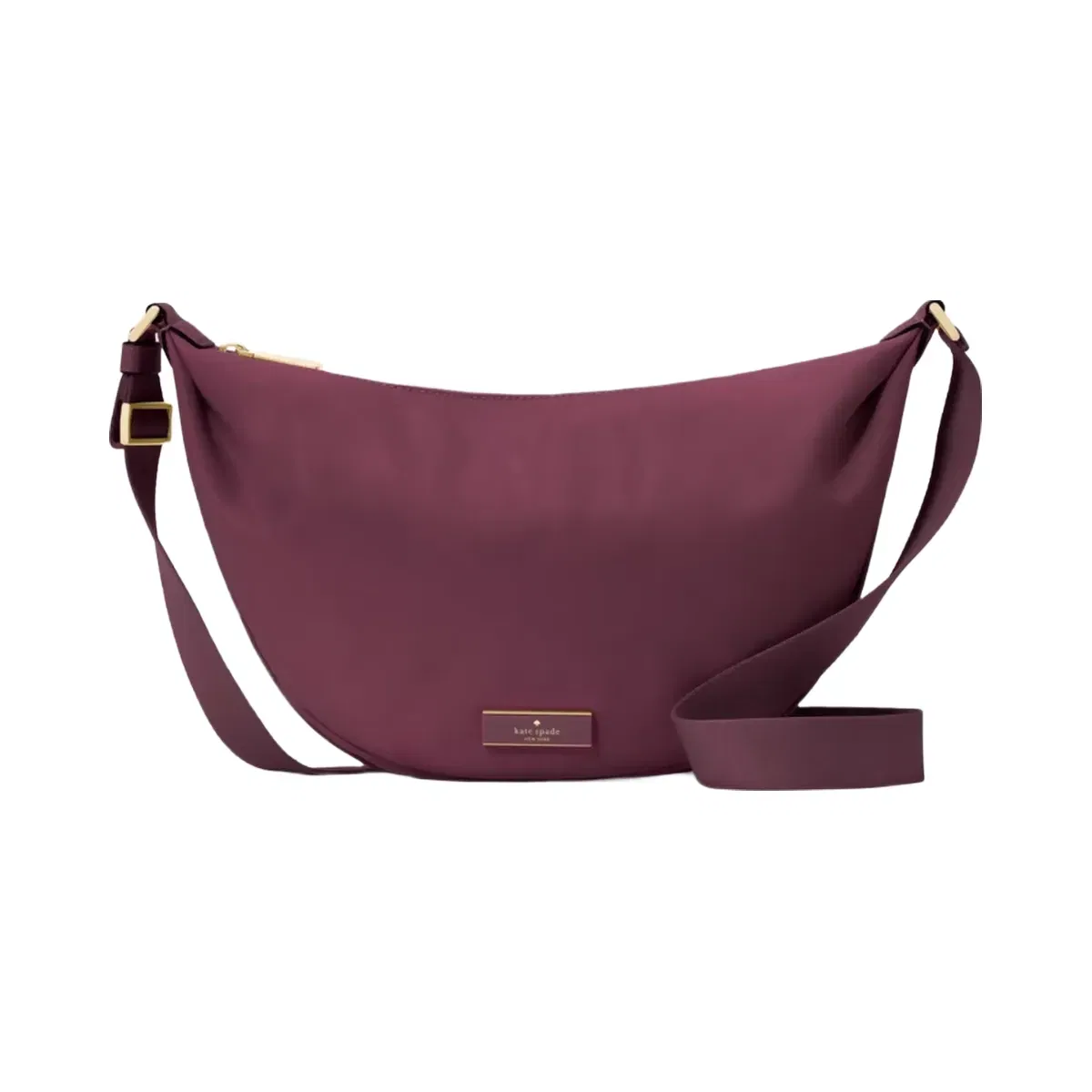 Kate Spade Carter Nylon Sling Crossbody Bag Deep Cherry