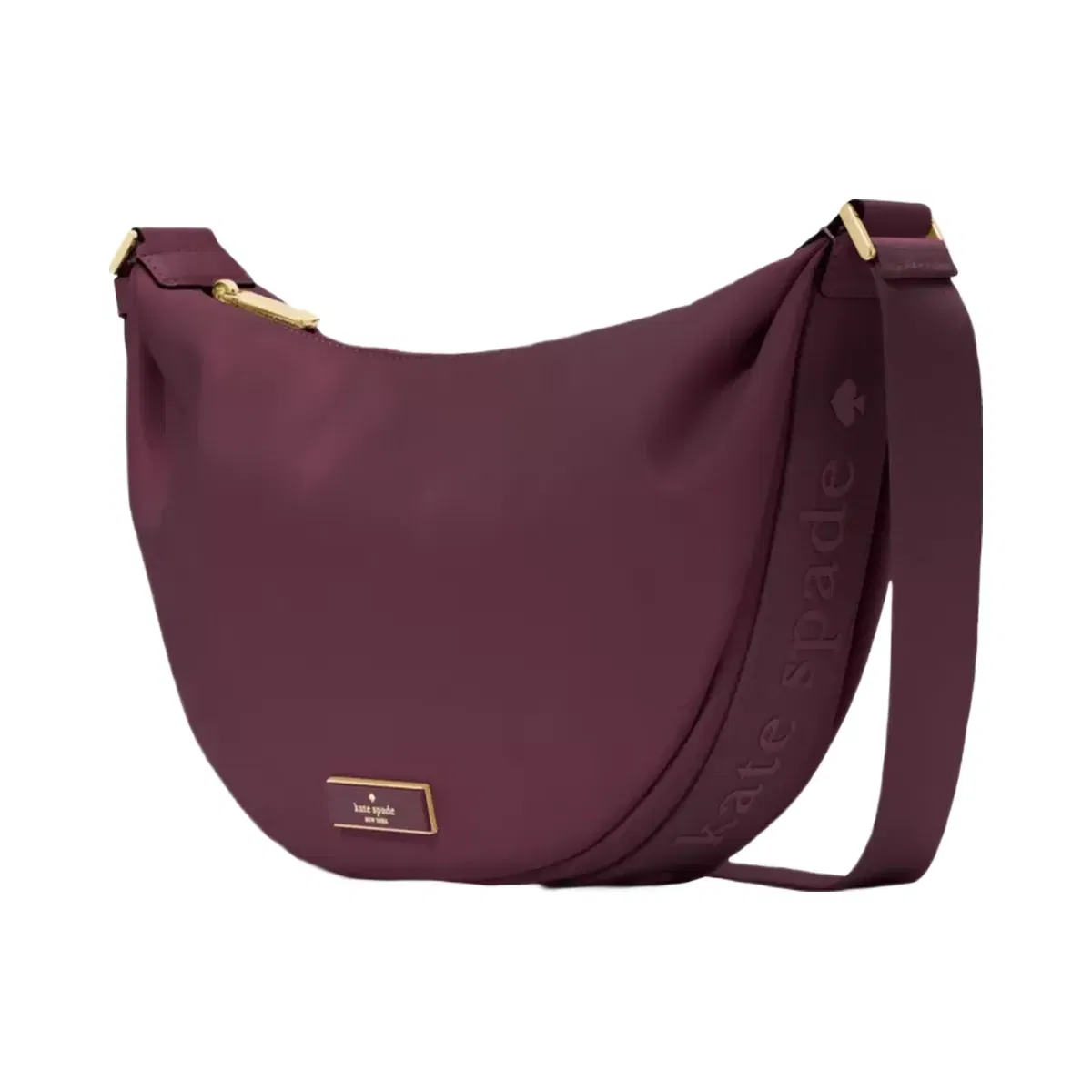 Kate Spade Carter Nylon Sling Crossbody Bag Deep Cherry