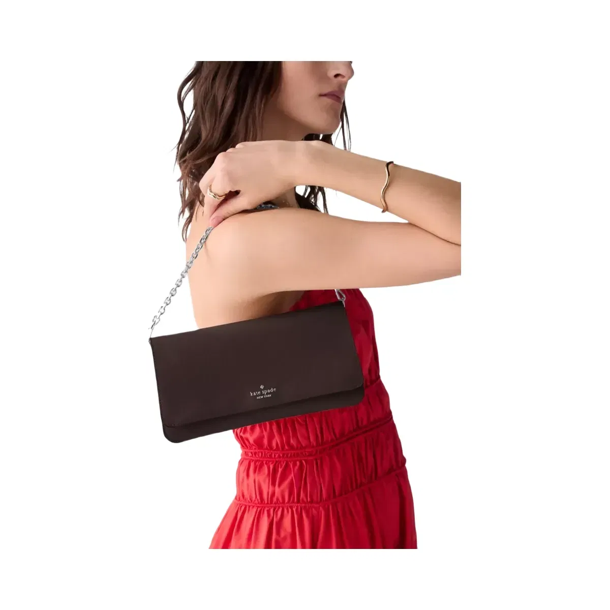 Kate Spade Ivy Crossbody Bag Hot Fudge