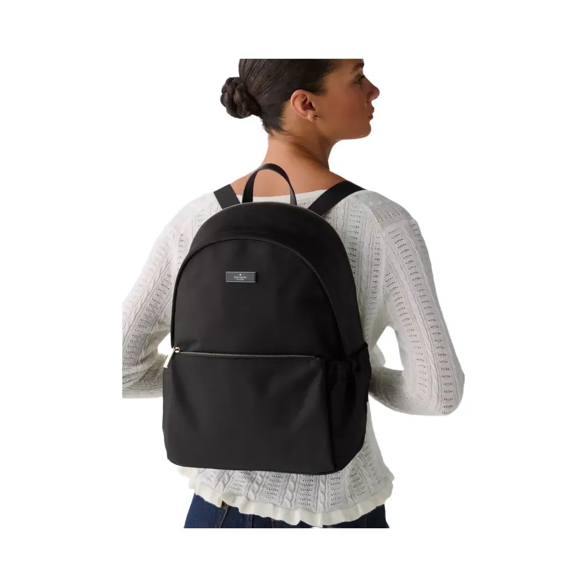Kate Spade Carter Nylon Large Dome Backpack Black