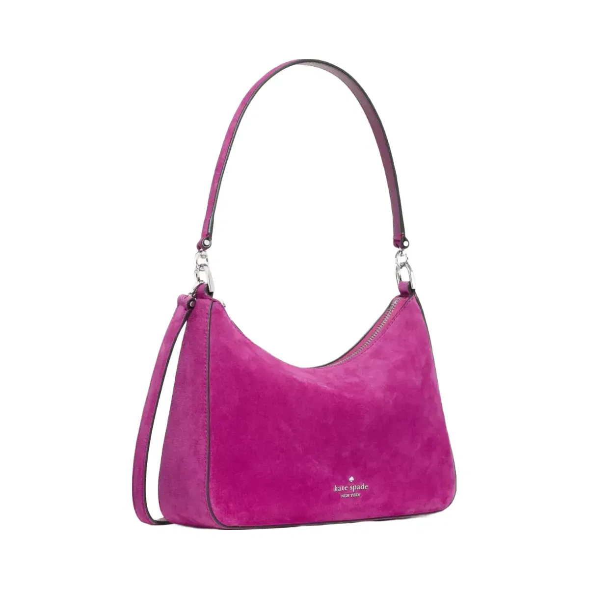 Kate Spade Margot Suede Medium Shoulder Bag Beet