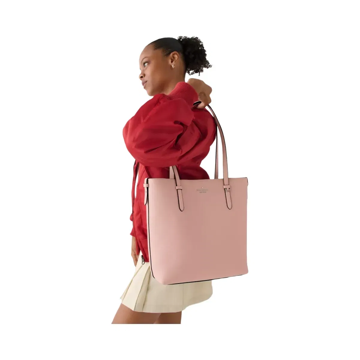 Kate Spade Juliette Leather Medium Tote Rose Smoke