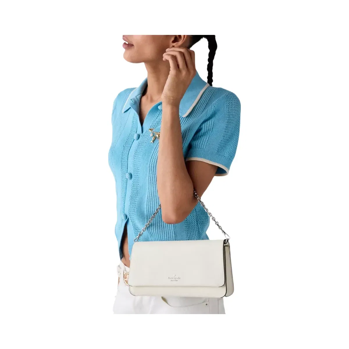 Kate Spade Ivy Crossbody Bag Light Cream