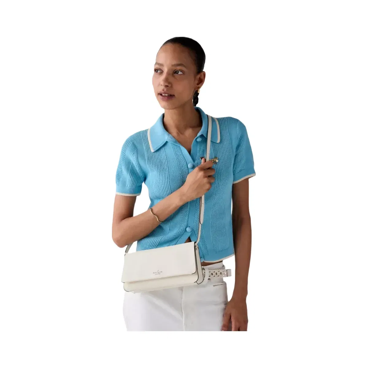Kate Spade Ivy Crossbody Bag Light Cream