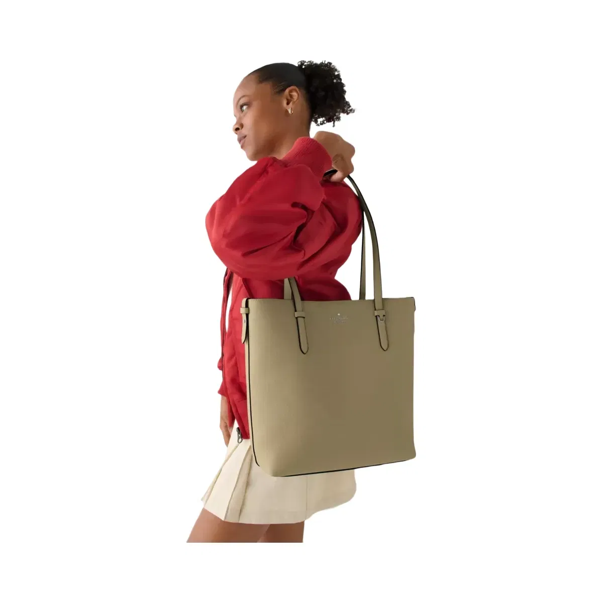 Kate Spade Juliette Leather Medium Tote Elm