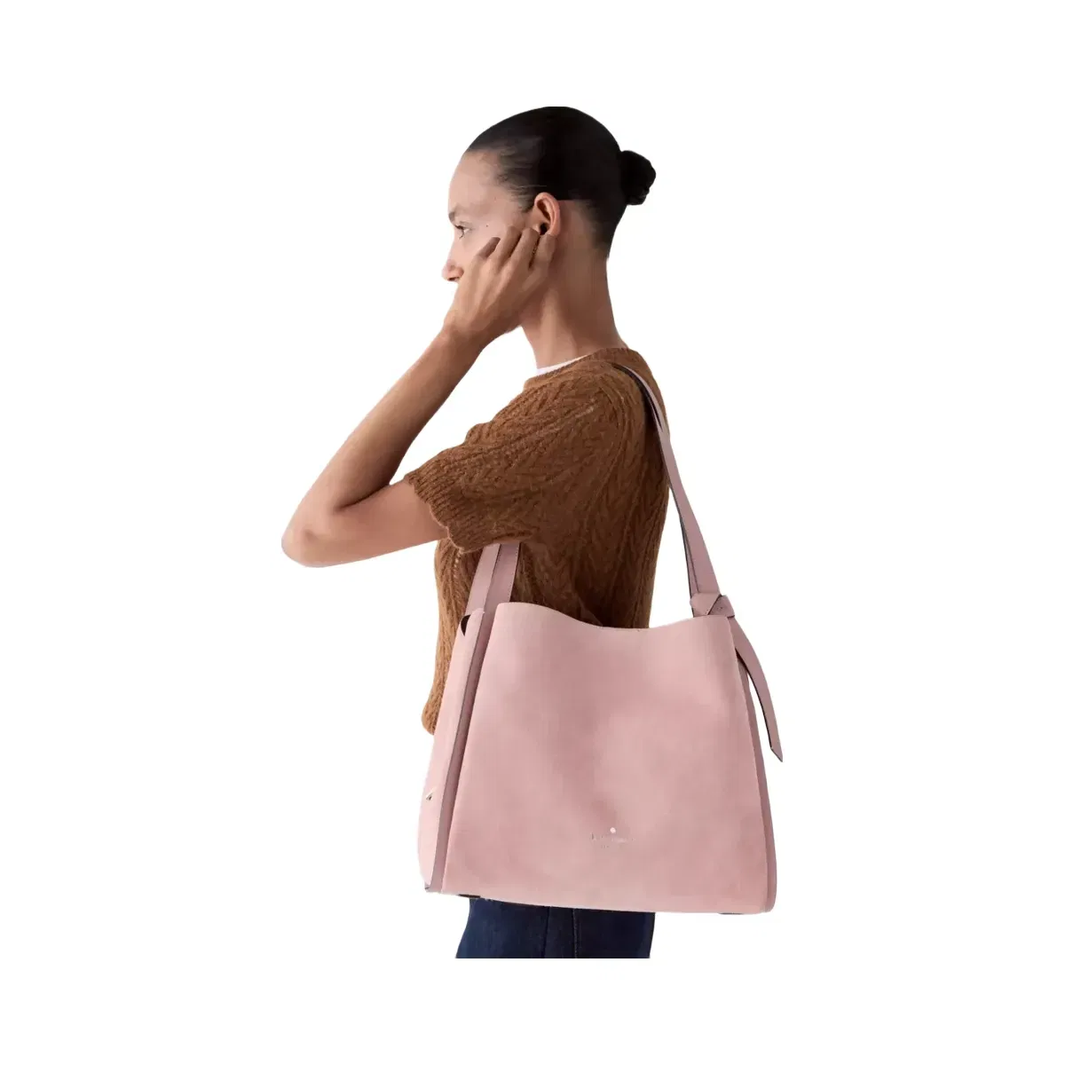 Kate Spade Knott Suede Large Carryall Dusk Rose