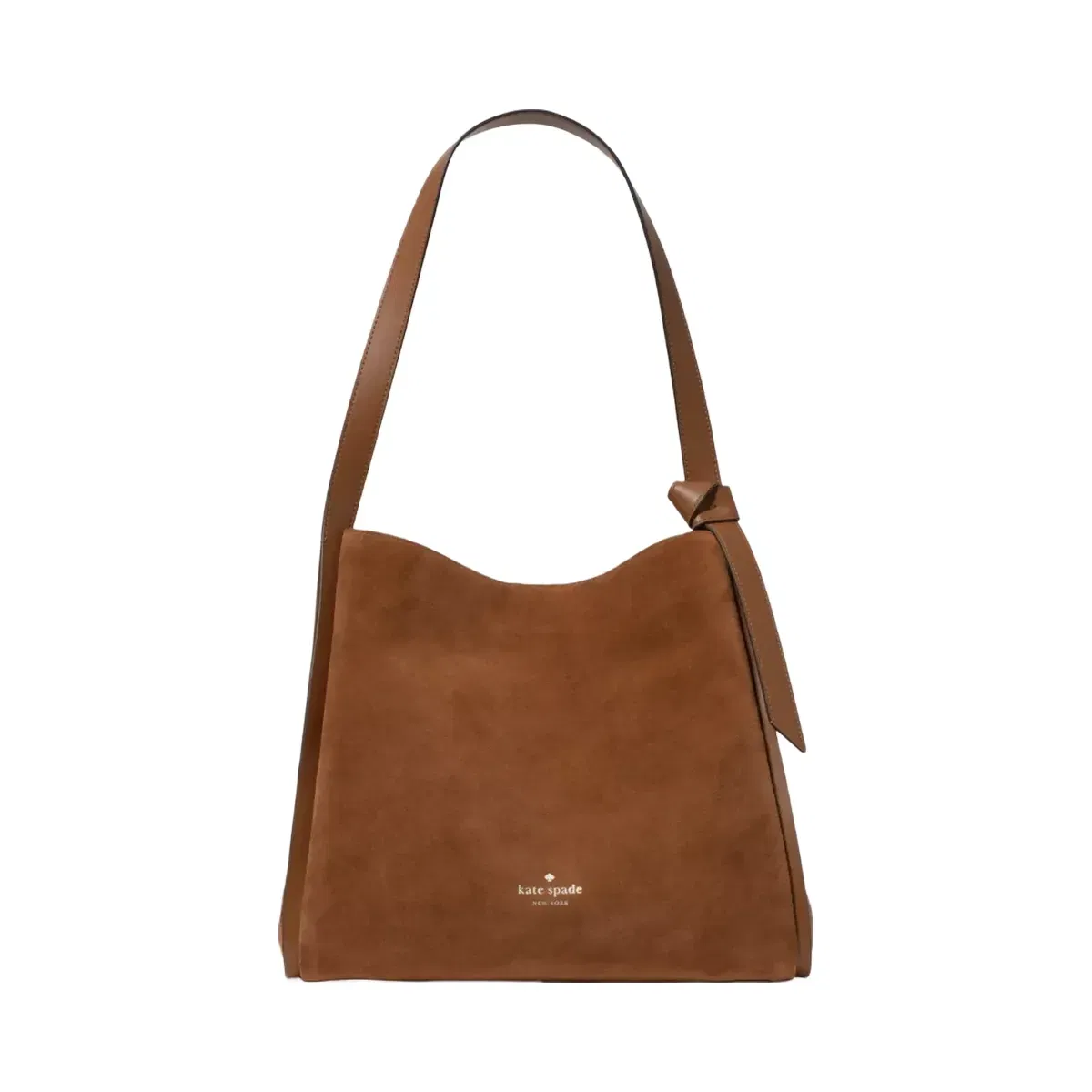 Kate Spade Knott Suede Large Carryall Warm Gingerbread
