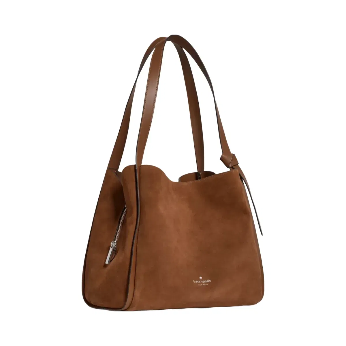 Kate Spade Knott Suede Large Carryall Warm Gingerbread