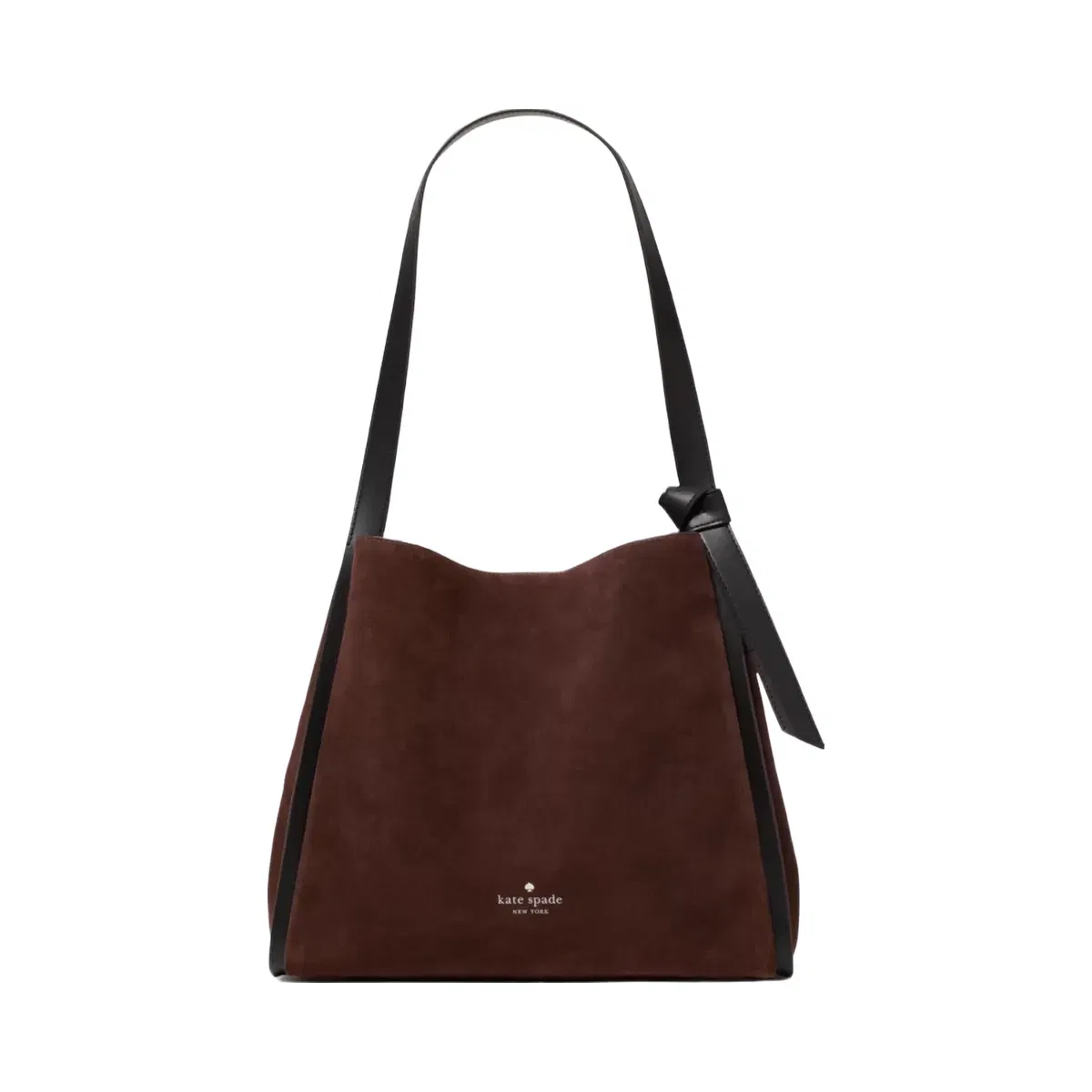 Kate Spade Knott Suede Large Carryall Hot Fudge