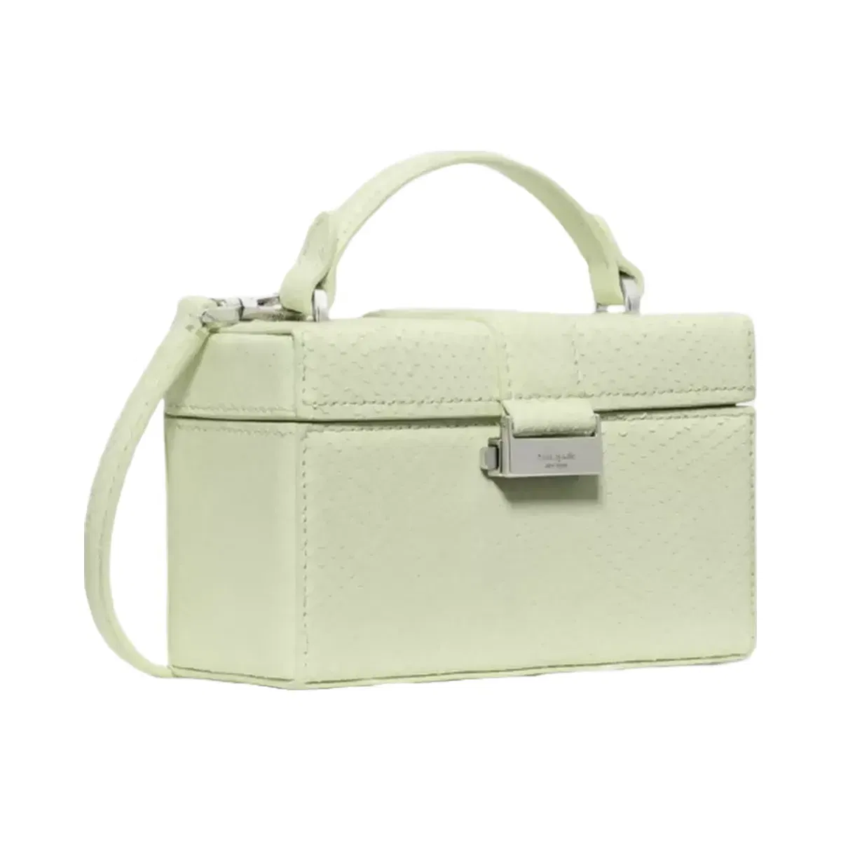 Kate Spade Heirloom Snake Vanity Bag Lime Frosting