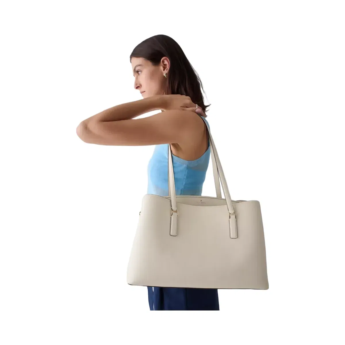 Kate Spade Thompson Street Commuter Tote Bag Cashew Milk