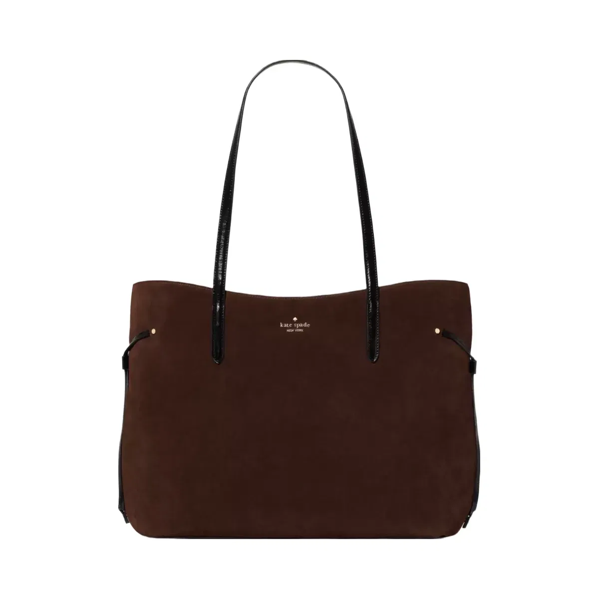 Kate Spade Cleo Suede Tote Bag Hot Fudge