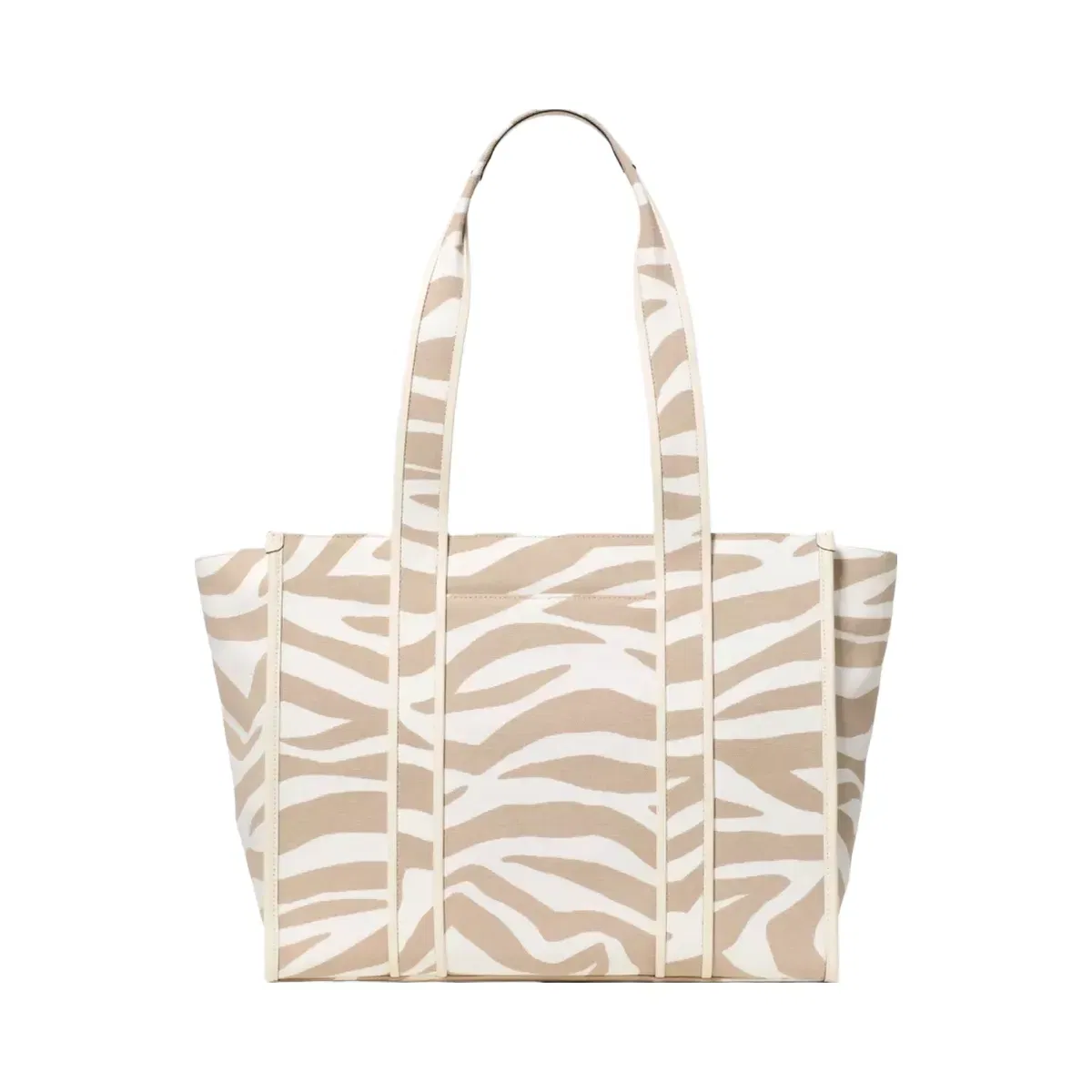 Kate Spade Kip Zebra Cargo Large Tote Bag Light Fawn Multi