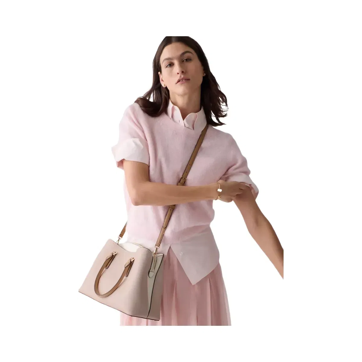 Kate Spade Thompson Street Satchel Bag Powdered Sugar Multi
