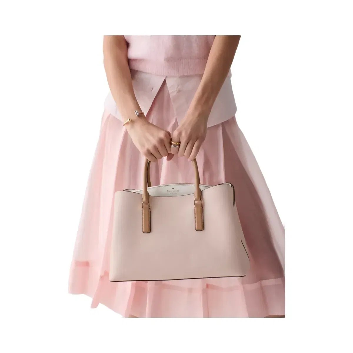 Kate Spade Thompson Street Satchel Bag Powdered Sugar Multi
