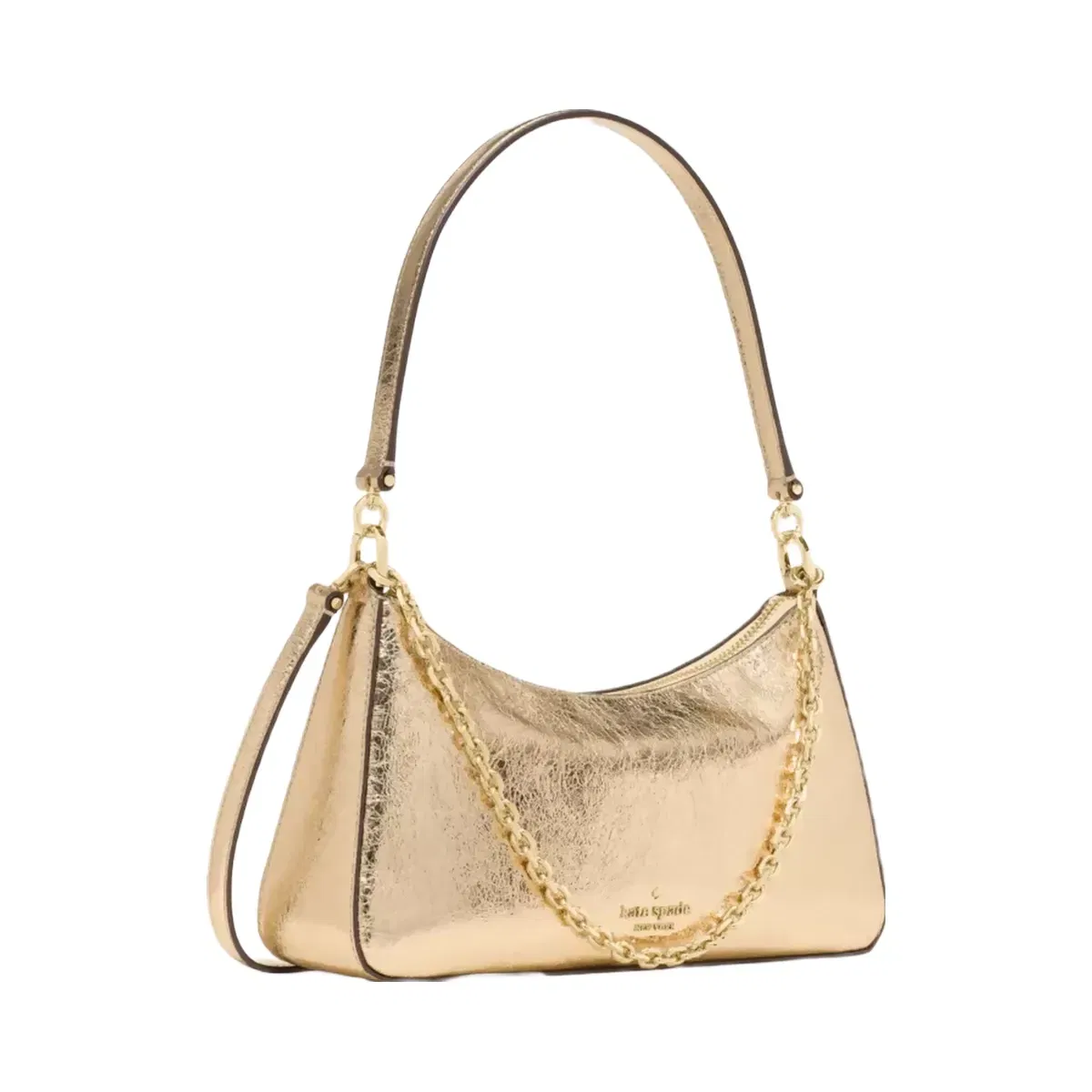 Kate Spade Margot Metallic Shoulder Bag Gold