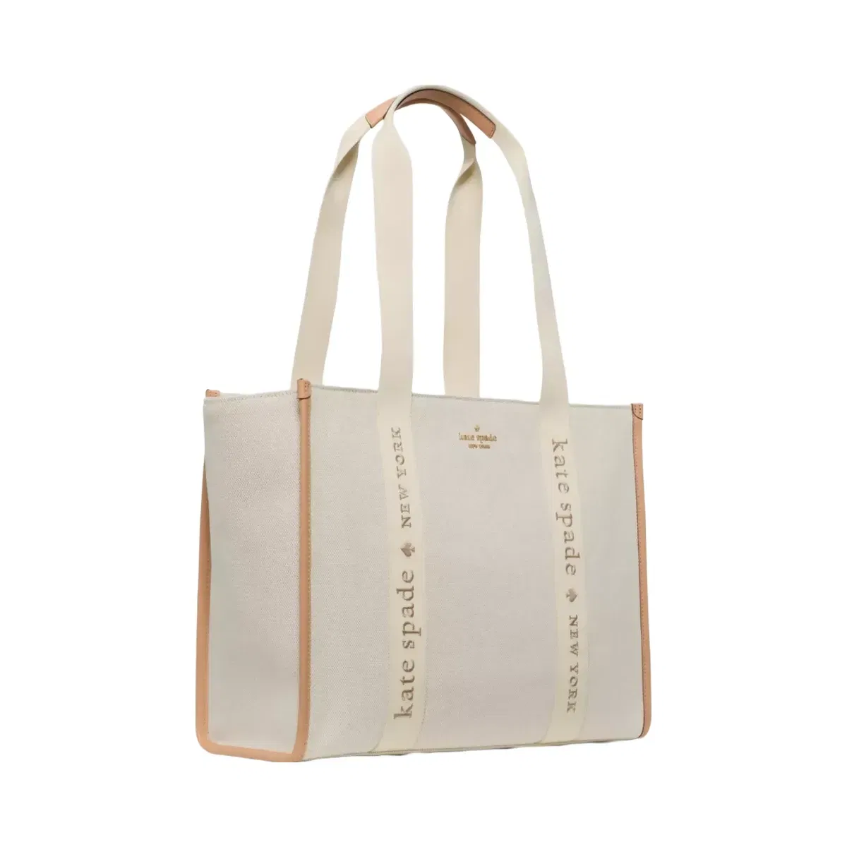 Kate Spade Kip Canvas Large Tote Bag Light Fawn Multi