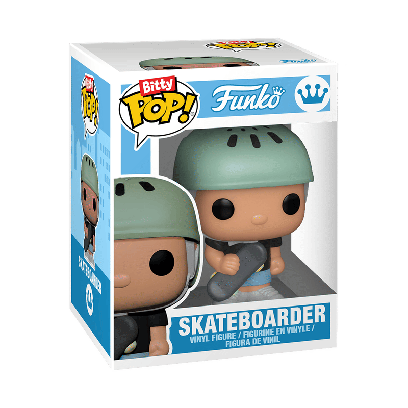 Bitty Pop! Towns Skateboarder & Skate Shop