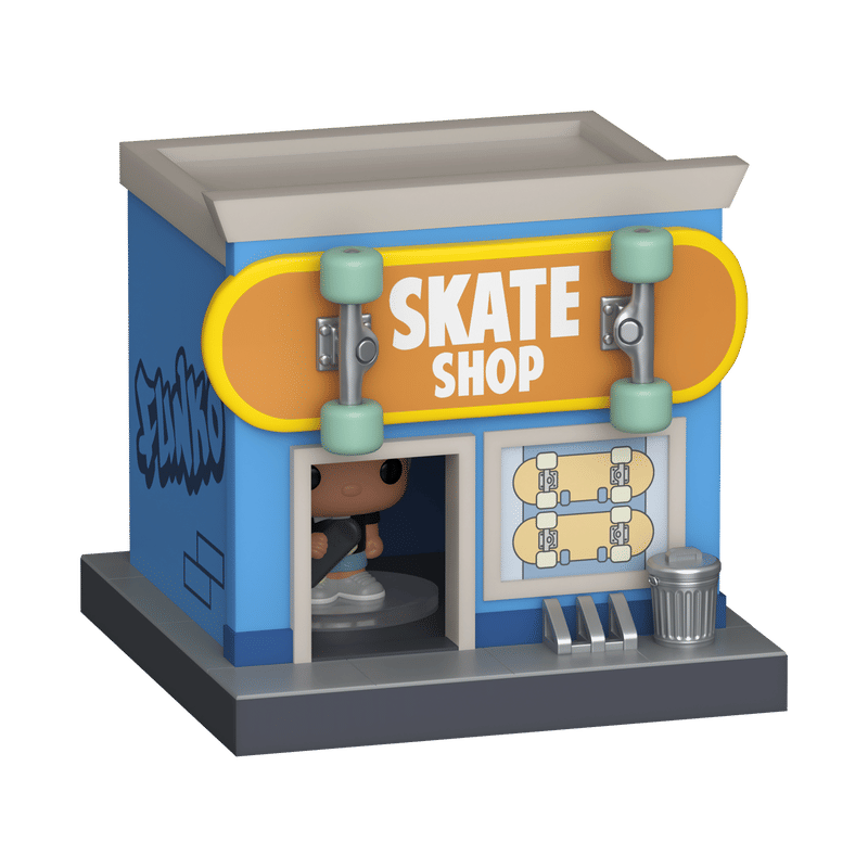 Bitty Pop! Towns Skateboarder & Skate Shop