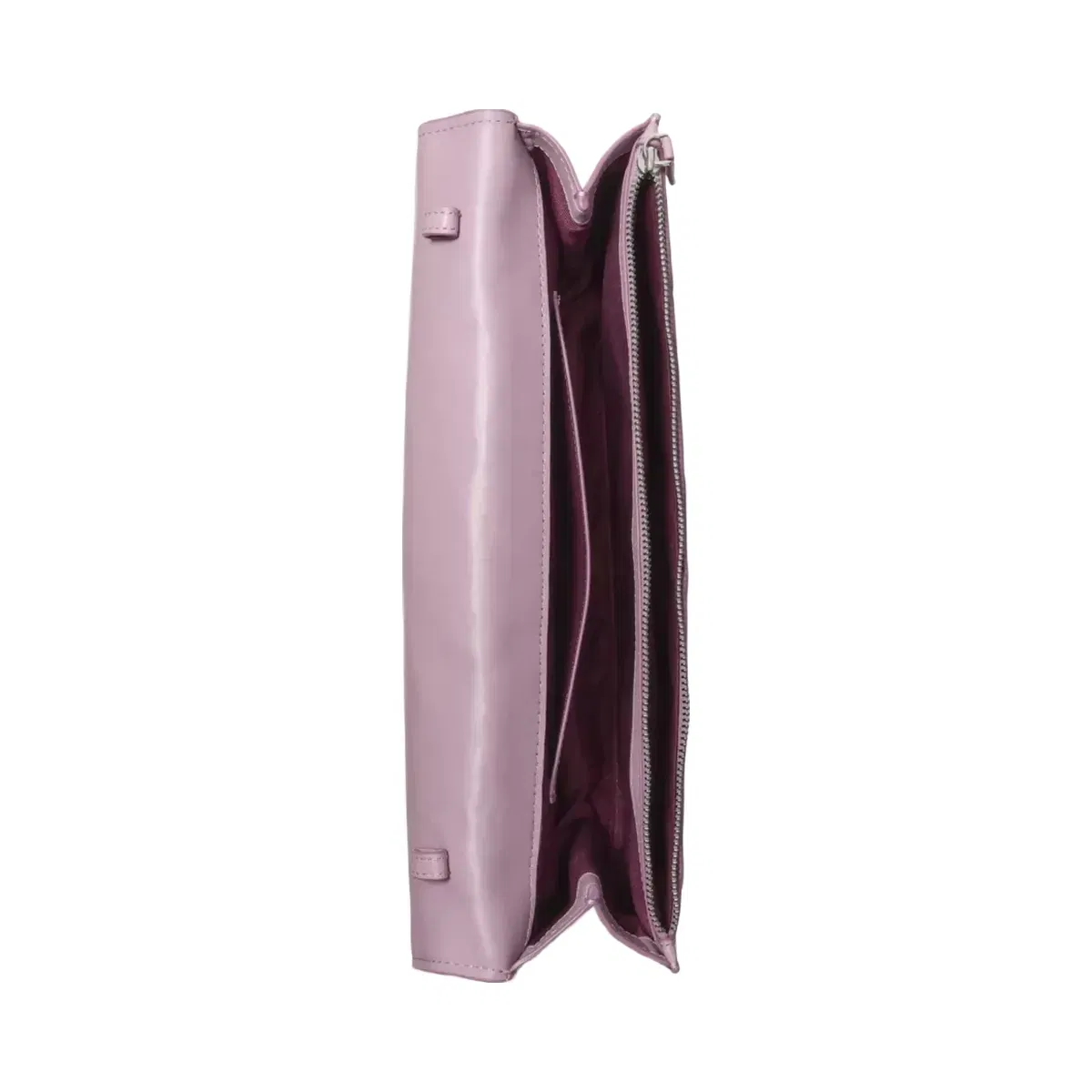 Kate Spade Deco Glazed Leather Soft Shoulder Bag Market Purple