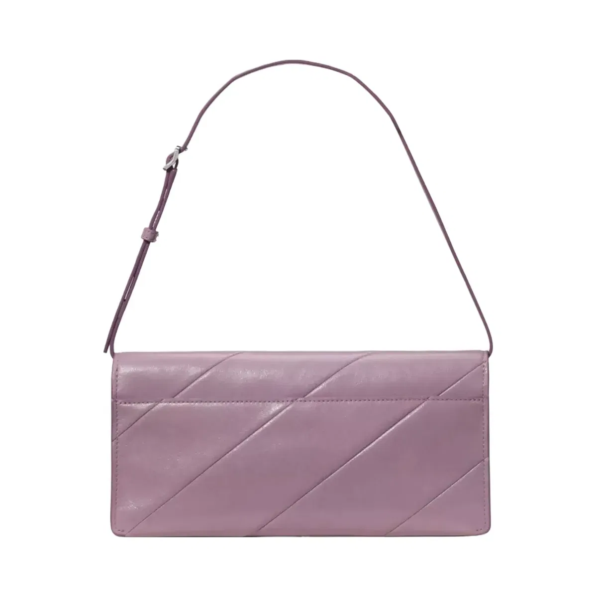 Kate Spade Deco Glazed Leather Soft Shoulder Bag Market Purple