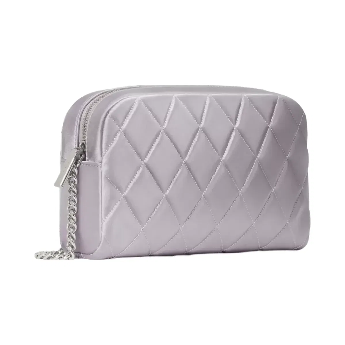 Kate Spade Carey Quilted Satin Mini Camera Bag Gravel Grey