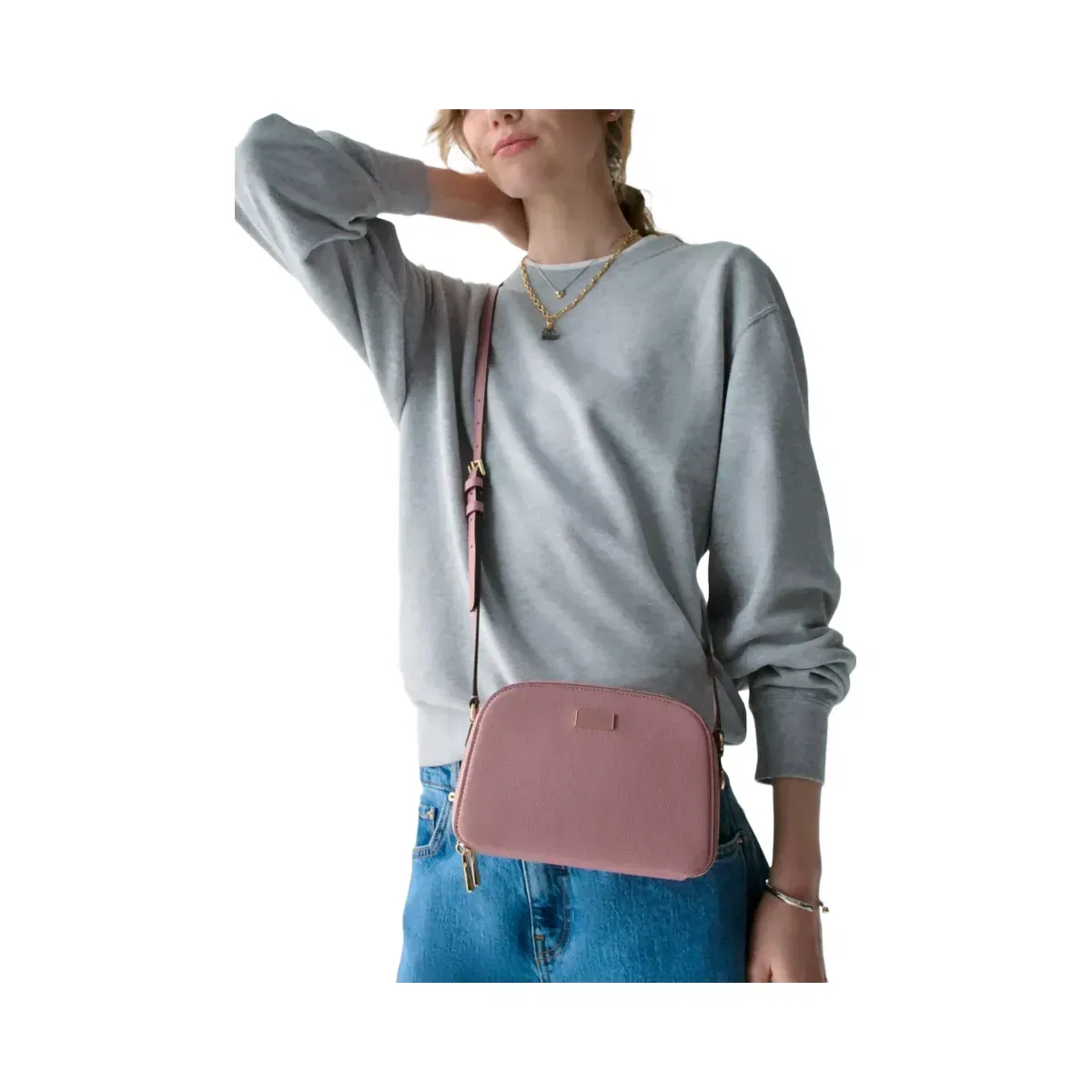 Kate Spade Serena Double Zip Dome Crossbody Dusk Rose