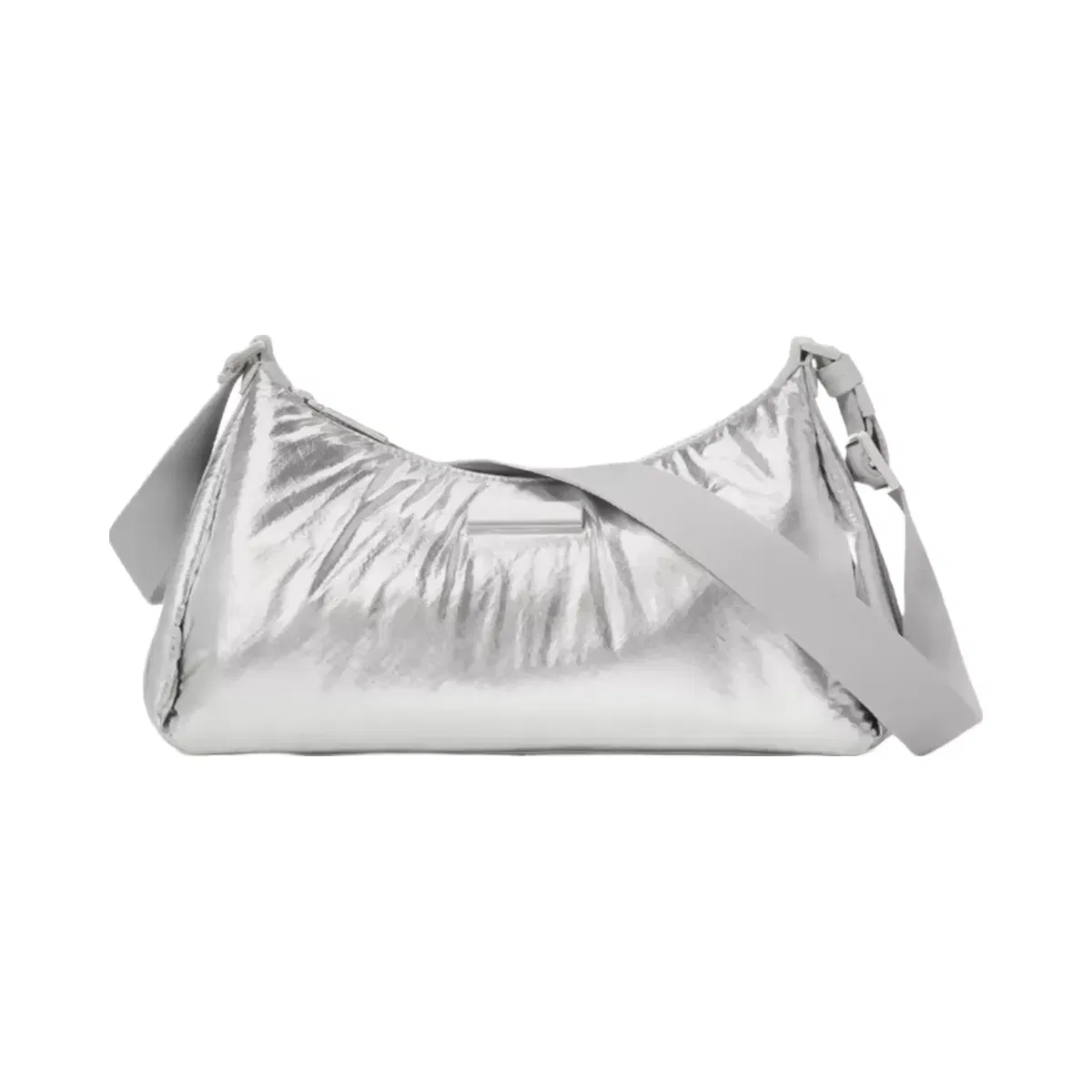 Kate Spade Carter Metallic Fabric Small Shoulder Bag Silver