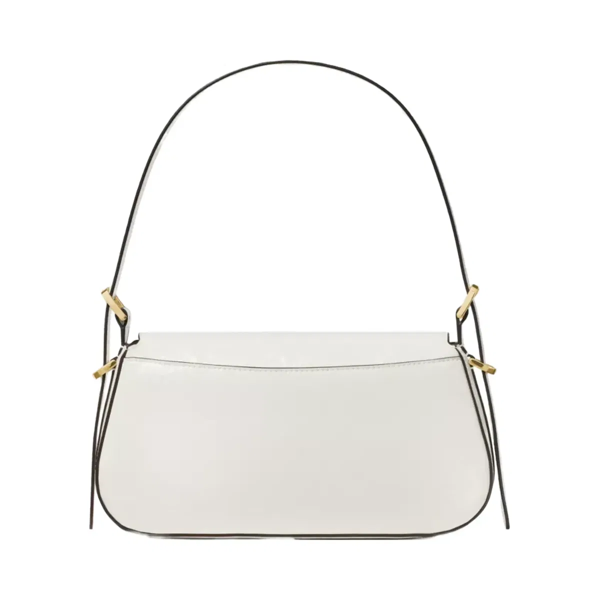 Kate Spade Bridget Shiny Leather Small Flap Shoulder Meringue