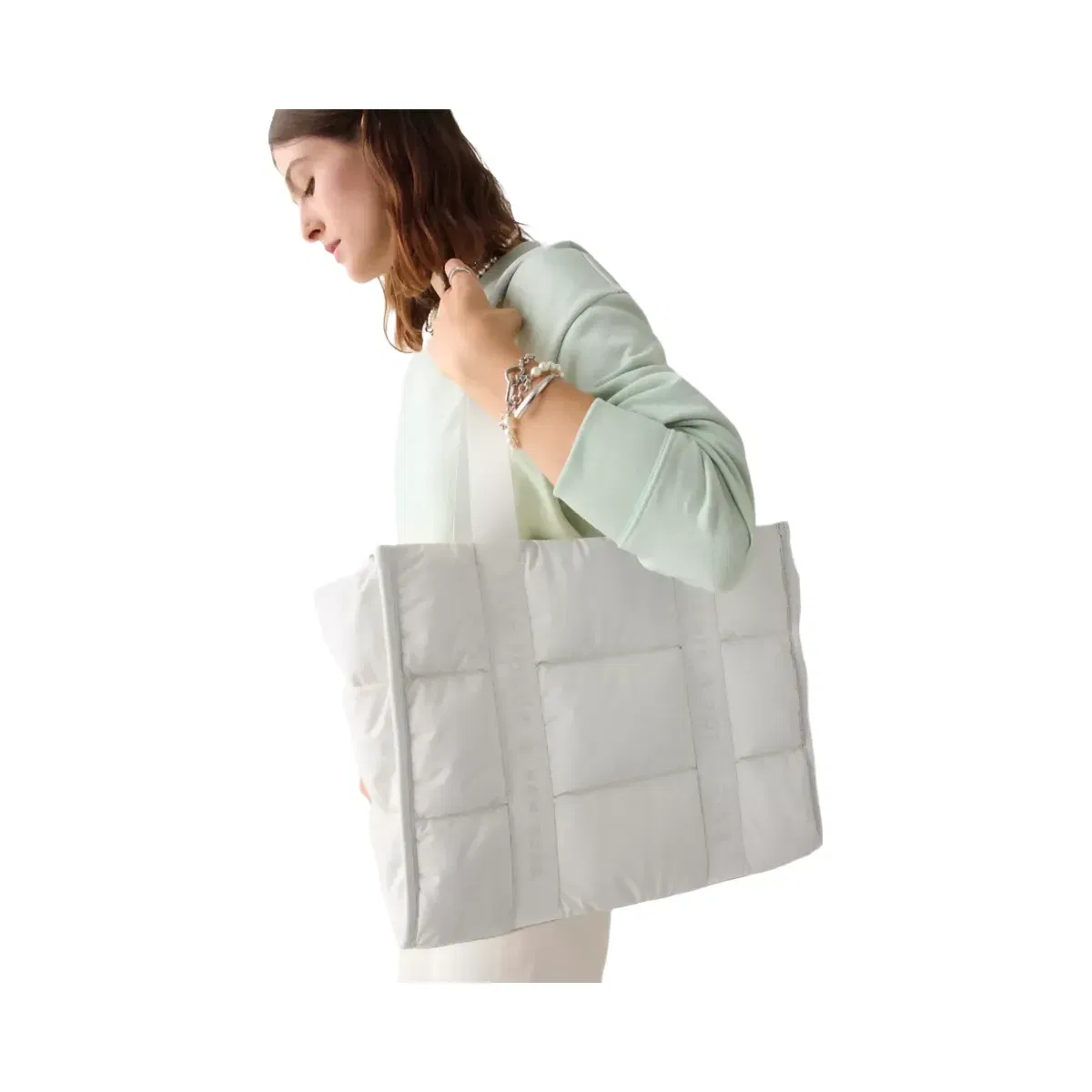 Kate Spade Kip Puffy Large Tote Optic White