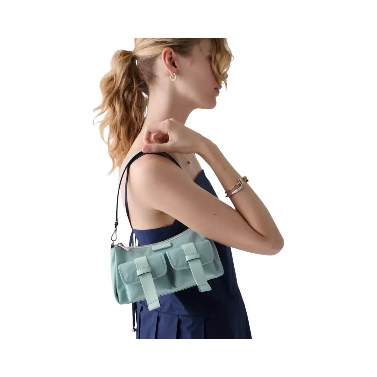 Kate Spade Carter Nylon Cargo Crossbody Bag Aventurine Multi