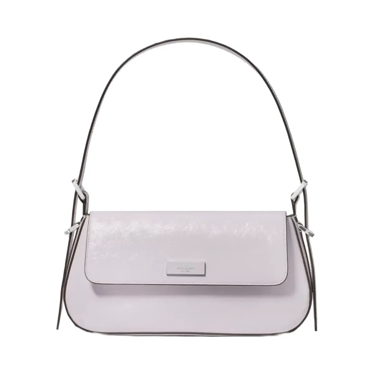 Kate Spade Bridget Shiny Leather Small Flap Shoulder Lilac Moonlight