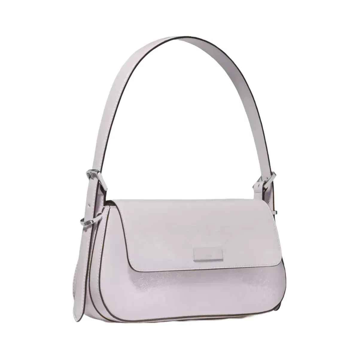 Kate Spade Bridget Shiny Leather Small Flap Shoulder Lilac Moonlight