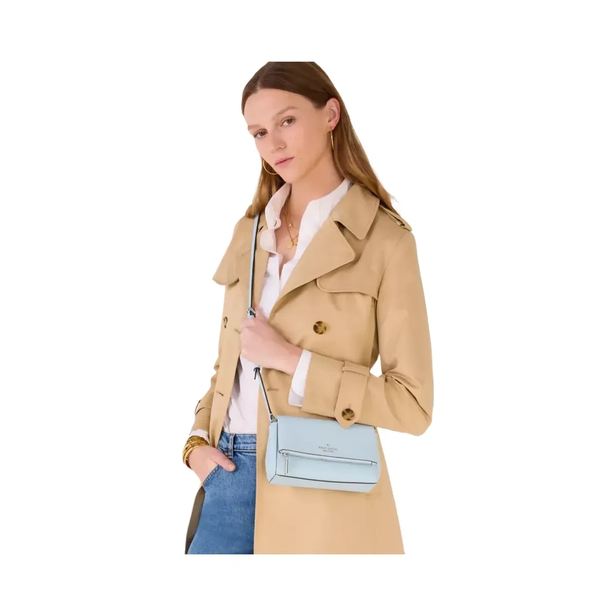 Kate Spade Leila Mini Crossbody Crisp Sky
