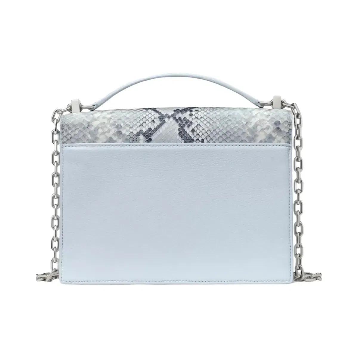 Kate Spade Deco Snake Embossed Chain Shoulder Bag Pale Sapphirine Multi