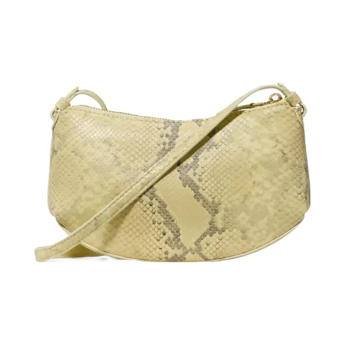 Kate Spade Loop Snake Embossed Crossbody Bag Pale Citron