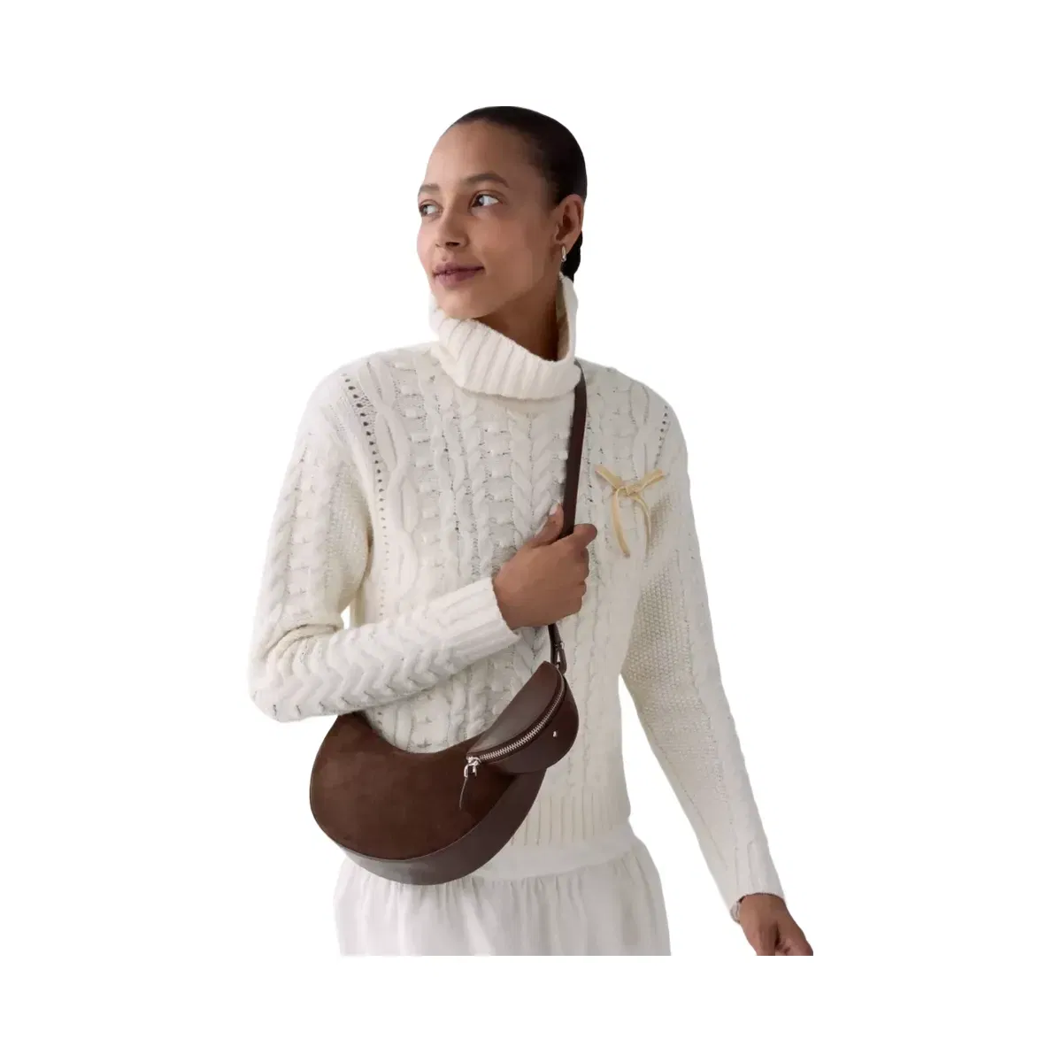 Kate Spade Duo Suede Crossbody Bag Hot Fudge