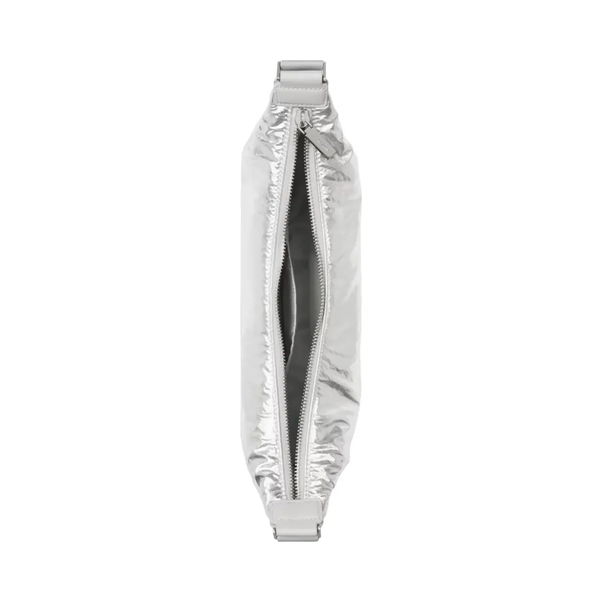 Kate Spade Carter Metallic Fabric Sling Bag Silver