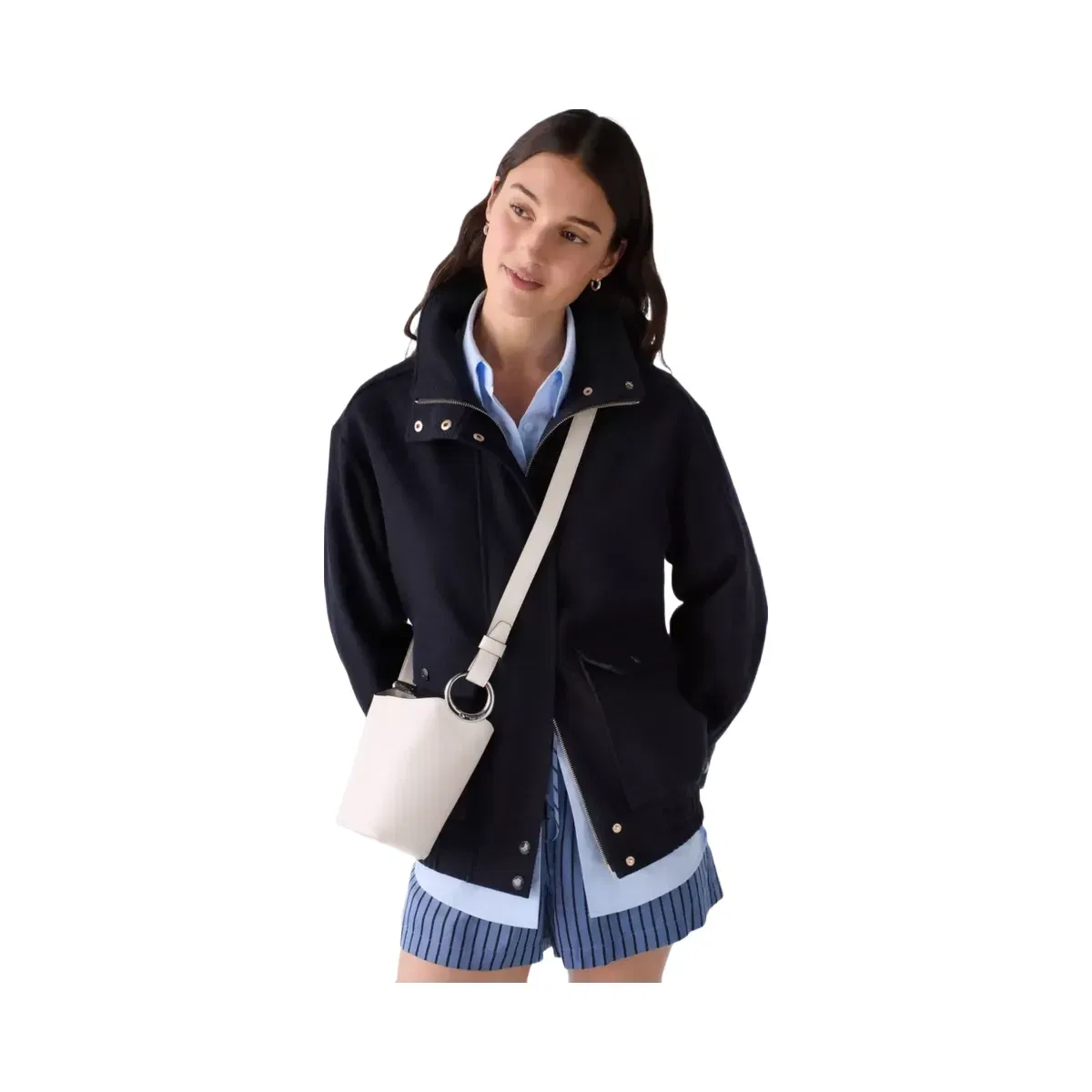 Kate Spade Halo Mini Bucket Bag Cream