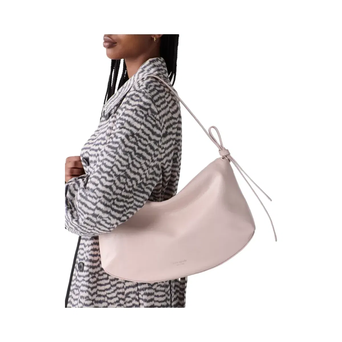 Kate Spade Loop Crinkle Patent Large Shoulder Bag Morning Beach