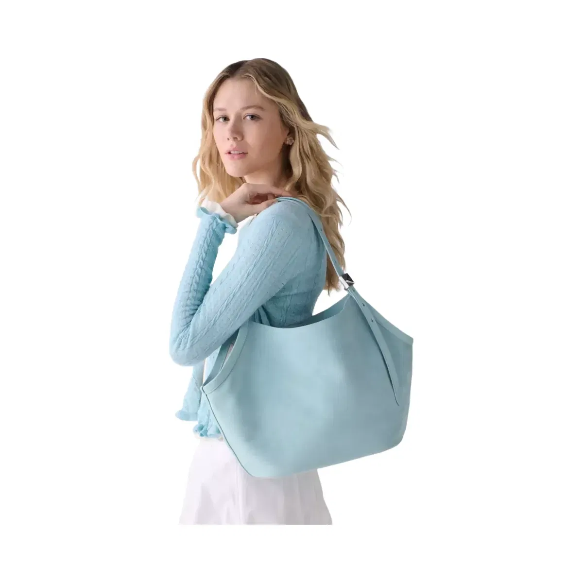Kate Spade Deco Suede Tulip Tote English Sea