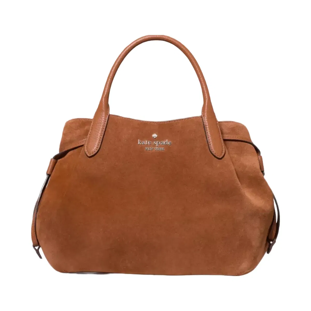 Kate Spade Dumpling Suede Satchel Warm Gingerbread